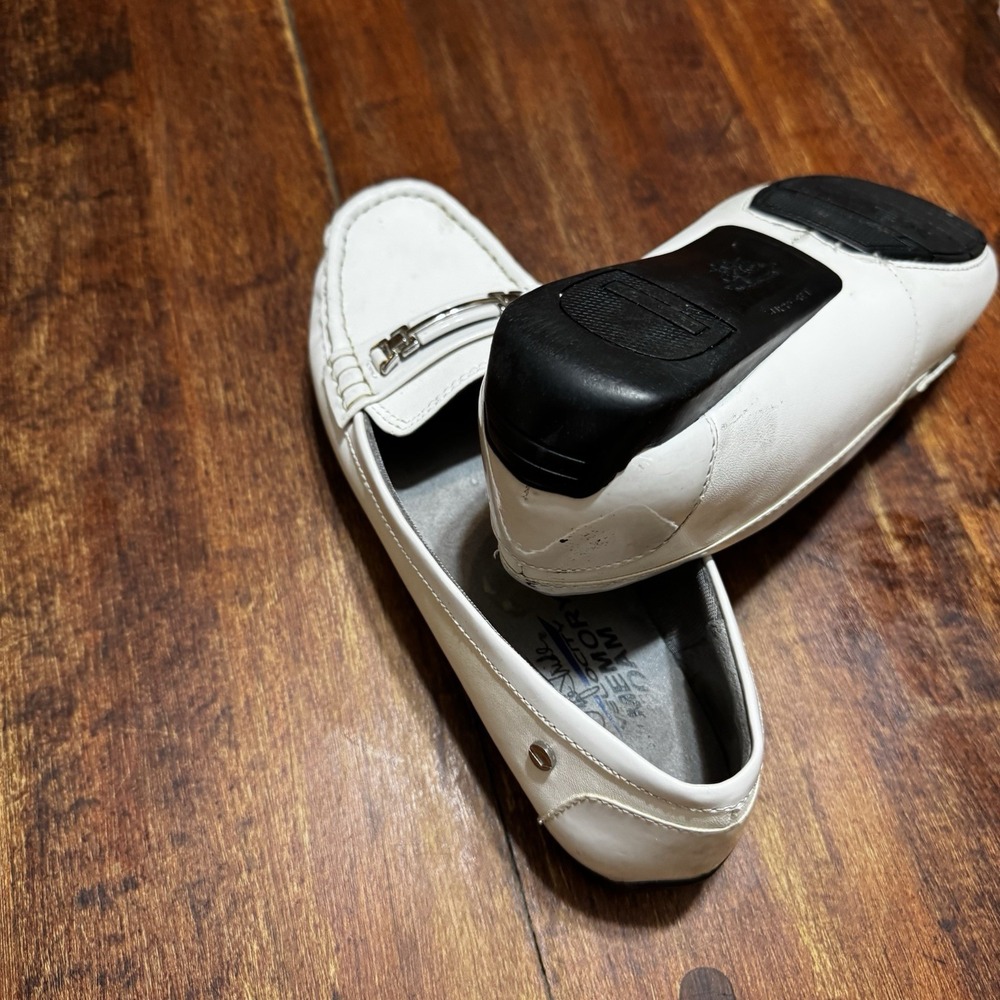 Life Stride Soft System Women's White Faux Leather Flat Shoes Sz 8M - Picture 11 of 11